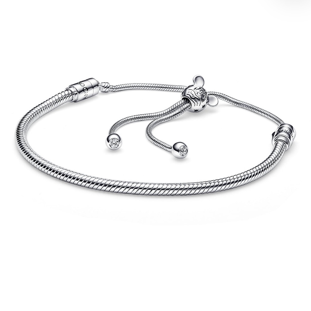 Pandora Mickey Mouse Icon Fantasyland Castle Slider Bracelet